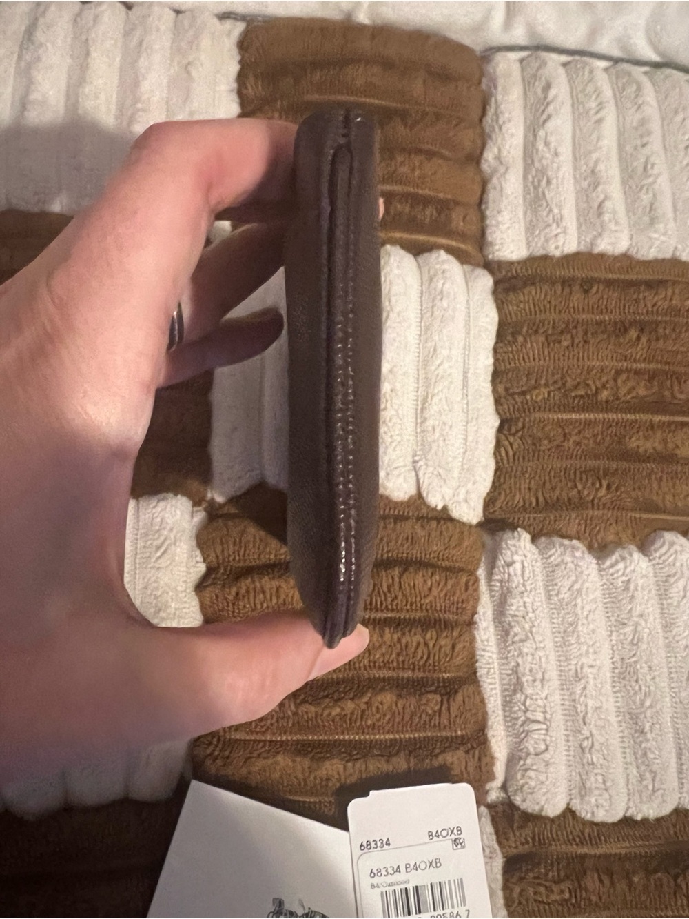 Coach Grained Leather Card/Key Pouch in Oxblood NWTS! - Picture 3 of 8